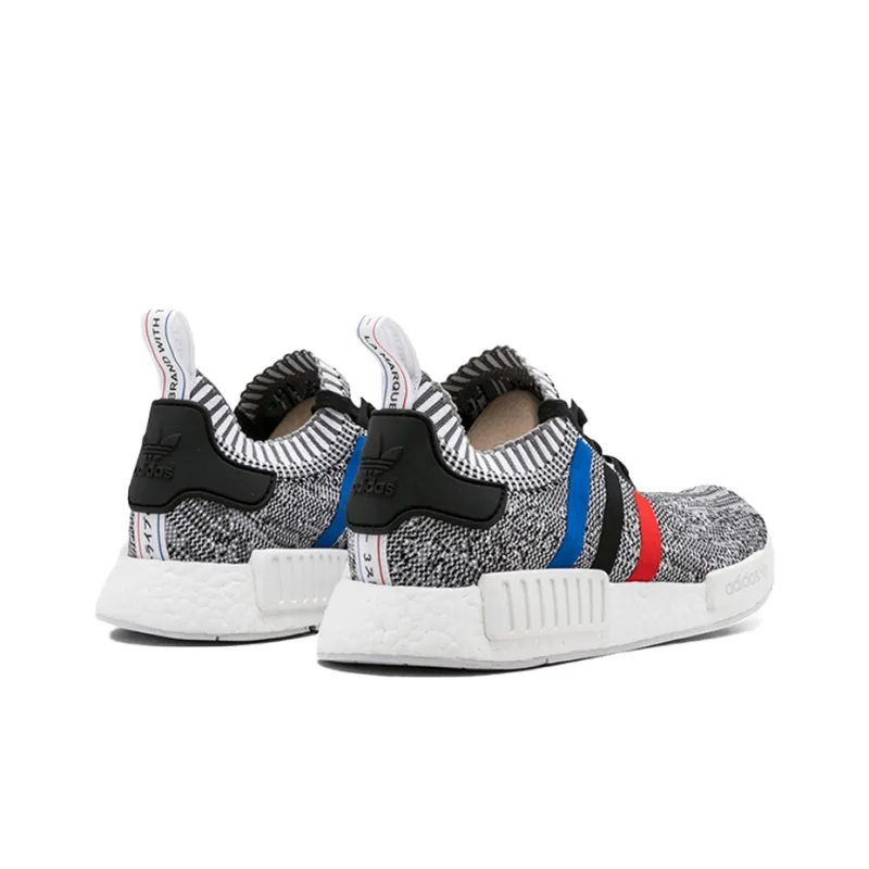Adidas Originals Nmd R1 Tri Color Stripes White-3