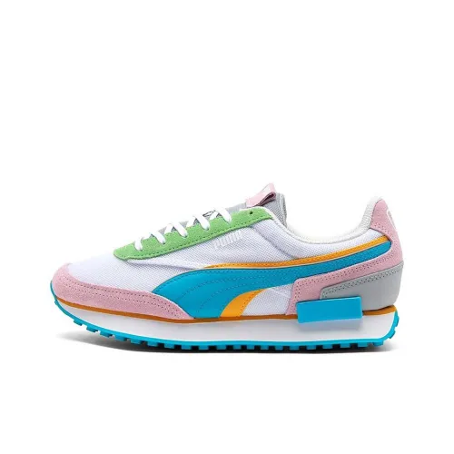 PUMA Future Rider Double White Pink Blue Women's