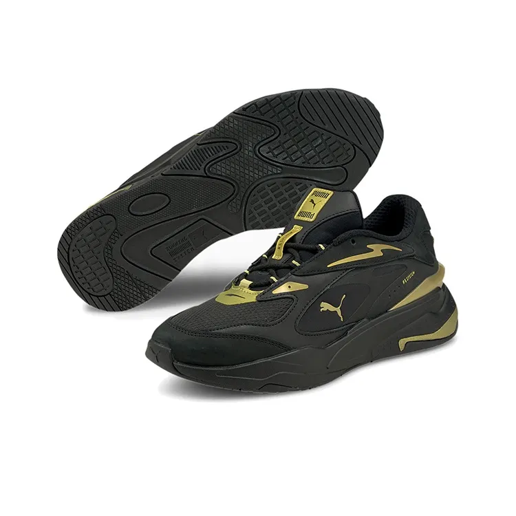 PUMA RS Fast Metal V2 Black Team Gold-4