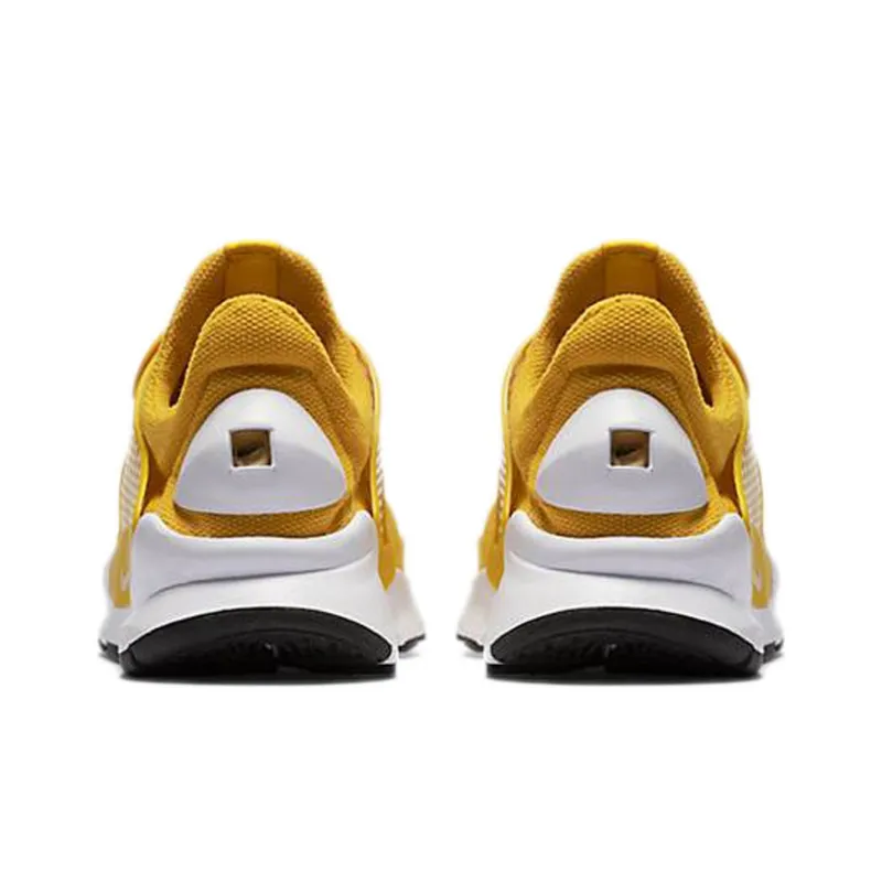 Nike Sock Dart Shock Absorbers With Slip Resistant Features Low Top Casual Shoes Women's Yellow White-4