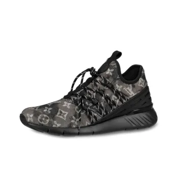 LOUIS VUITTON Fastlane Sneakers 'Black Monogram Denim'