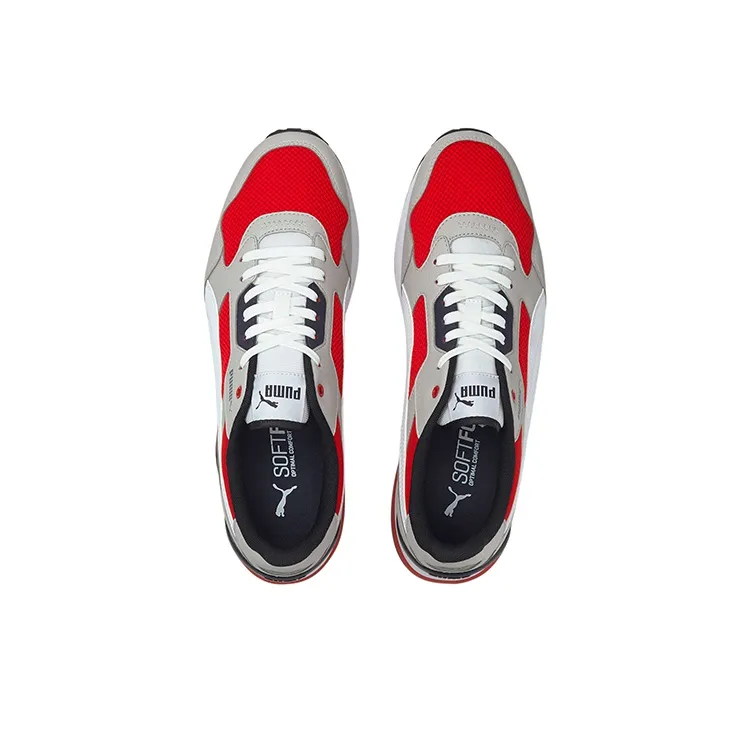 PUMA R78 FUTR Casual Shoes Men Low Top Gray/Black/White/Red-2