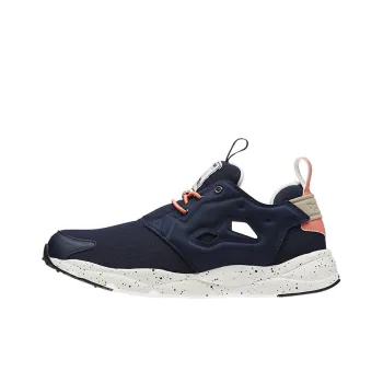 Reebok Furylite Out-Color Cushioning Anti-Slip And Wear-Resistant Low-Top Casual Shoes Women's Blue Pink