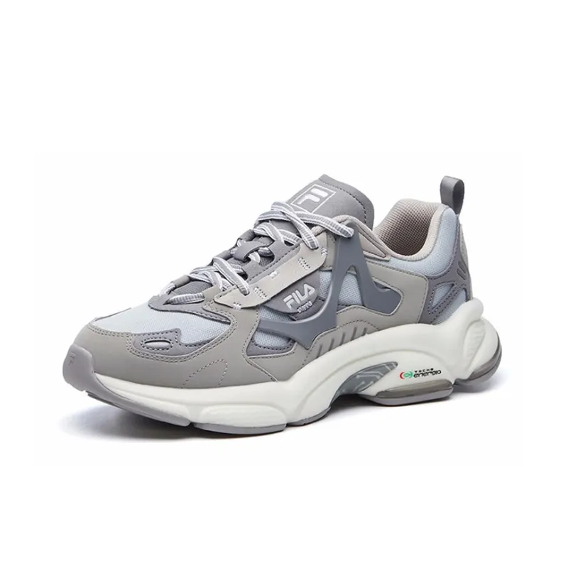 FILA FUSION RJV Cushioning Anti-Slip Wear-Resistant Breathability Low-Top Casual Shoes Men's Sun Rock Gray-2