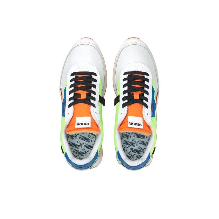 PUMA Future Rider Twofold White Green Glare-3