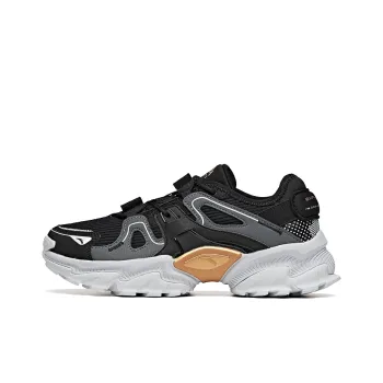 Anta Outdoor Collection Cushioning Anti Slip Wear Resistant Breathability Low Top Casual Shoes Women's Black Silver