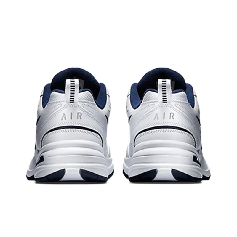 Nike Air Monarch Iv White/Midnight Navy/White/Metallic Silver-4