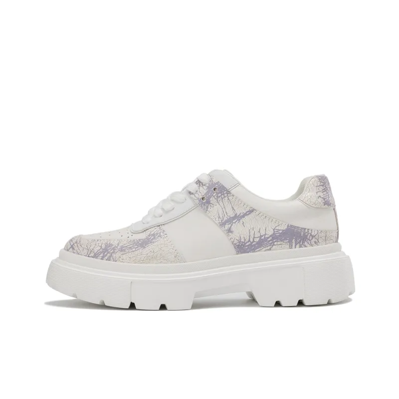 AOKANG Platform Shoes Women's White-0
