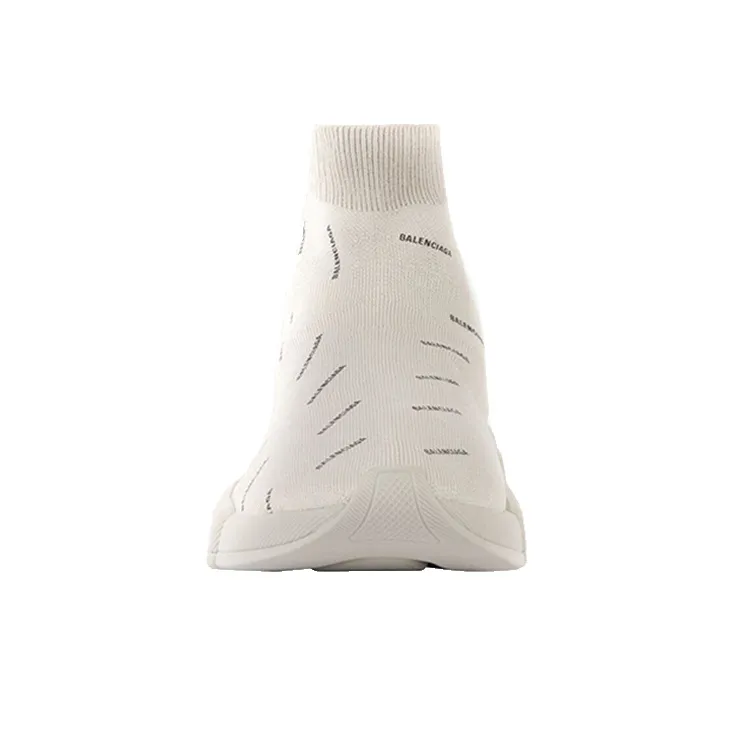 Balenciaga Speed Trainer 2.0 Allover Logo Beige Women's-2