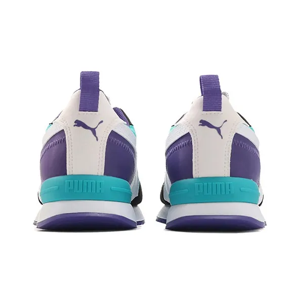 PUMA R78 Blue/White/Purple Low Sneakers-4