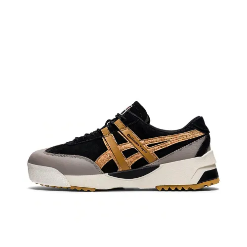 Onitsuka Tiger Delegation Series Casual Shoes Unisex Low-Top Black/Gold/White/Gray