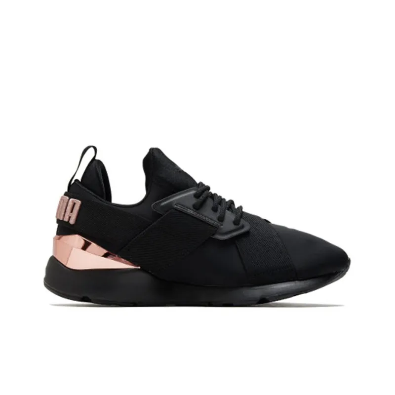 PUMA Muse Metal Black Rose Gold Women's-1