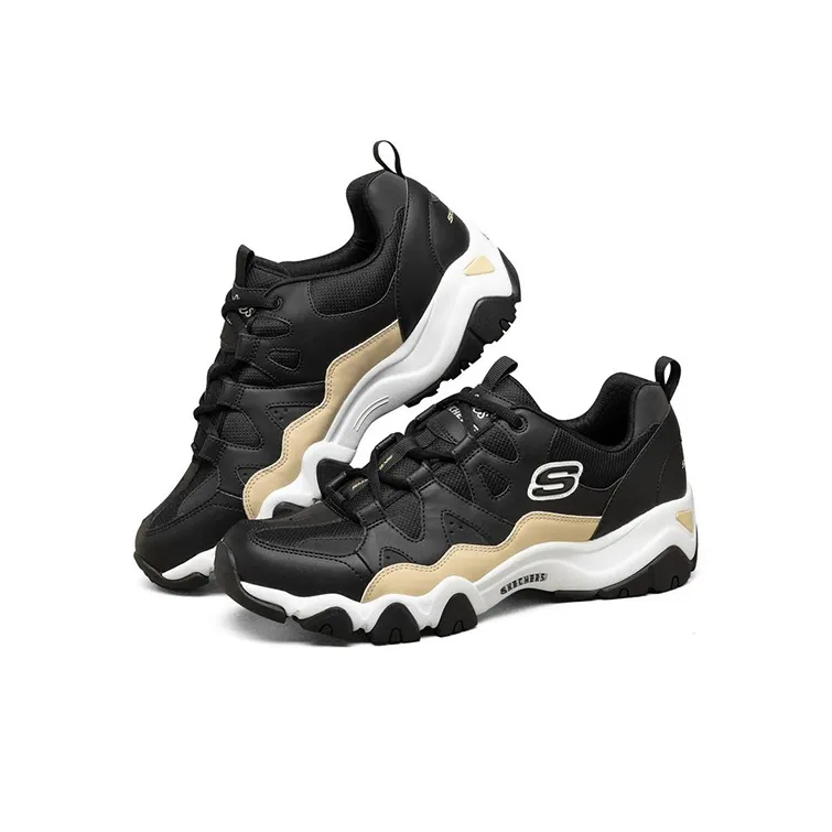 Skechers D'Lites 2.0 Running Shoes Black/White-2