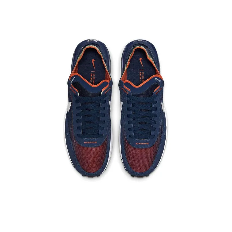 Nike Waffle One Midnight Navy Orange Melon Tint-3