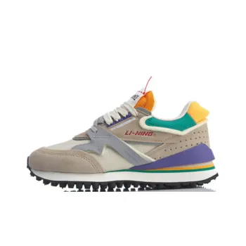 LiNing Anti Slip And Wear Resistant Lightweight Low Top Casual Shoes Women's Mist Apricot