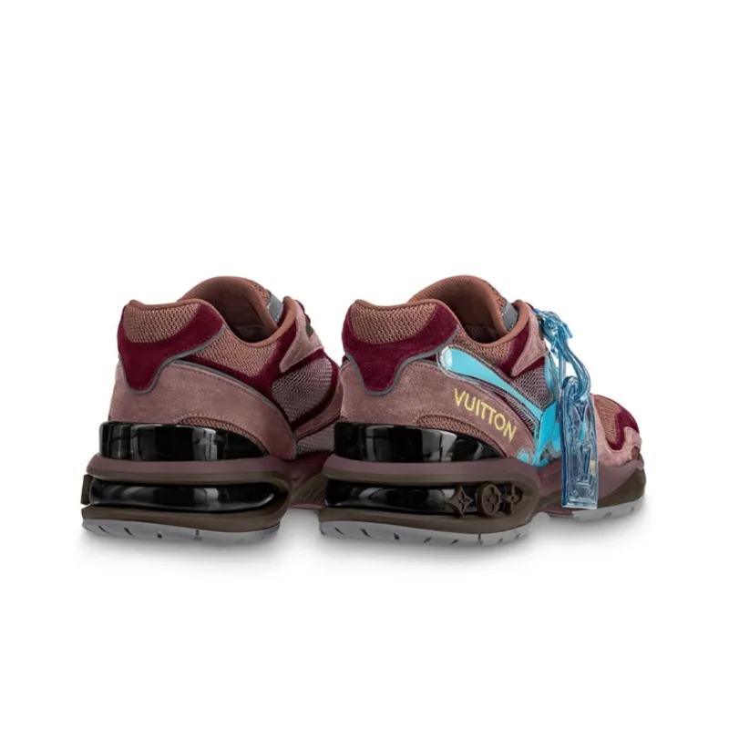 LOUIS VUITTON Trail Sneakers 'Burgundy Blue'-2