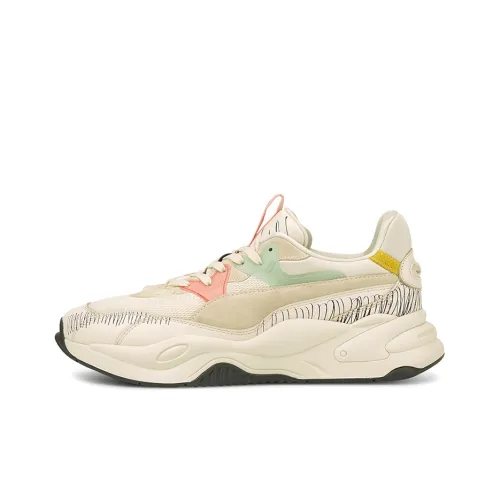 PUMA RS-2K Casual Shoes Unisex Mid-Top Khaki/Pink/Yellow/Green