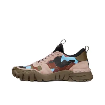 Valentino Rockrunner GARAVANI Lightweight Low Top Casual Shoes Men's Brown