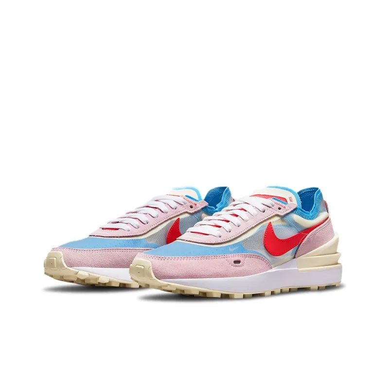 Nike Waffle One Pink Red Blue Women's-2