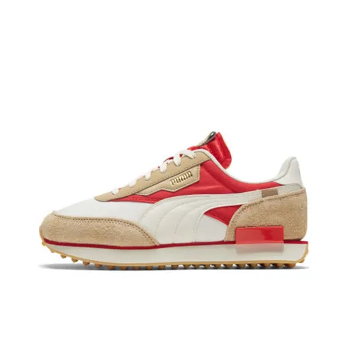 PUMA Future Rider Game On White Pebble Red