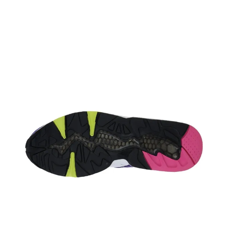 PUMA R698 Trinomic Cushioning Wear-Resistant Low-Top Casual Shoes Men's White Purple Pink Multicolor-4