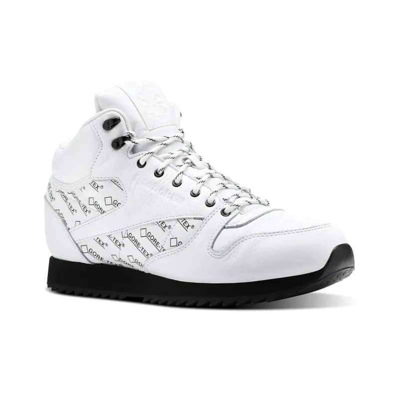 Reebok Classic Leather Mid Ripple Gtx Running Shoes White-2