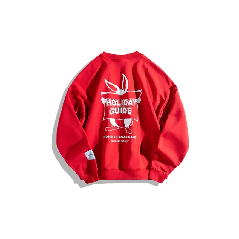 Monster Guardians Futuristic Collection Sweatshirts Women's Red Year Of The Rabbit Limited Edition-1