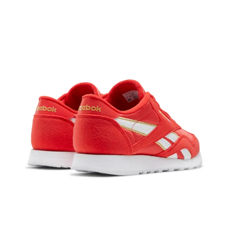 Reebok Women's Classic Nylon 'Collage Of Flags Radiant Red'-3