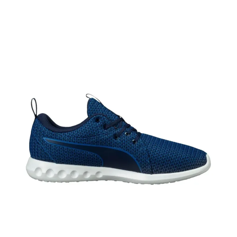 PUMA Carson 2 Knit Anti-Slip Wear-Resistant Low-Top Casual Shoes Men's Blue-1