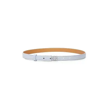 LOEWE Metal Logo Smooth Buckle Calfskin Leather Belts Women's Blue