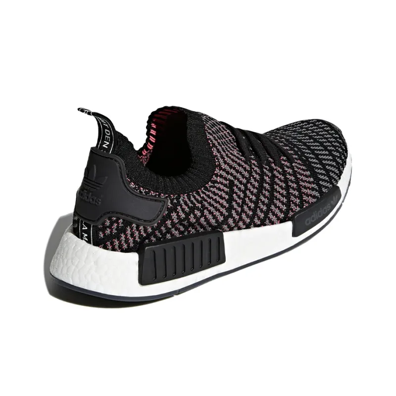 Adidas Nmd R1 Stlt Black Grey Solar Pink-3