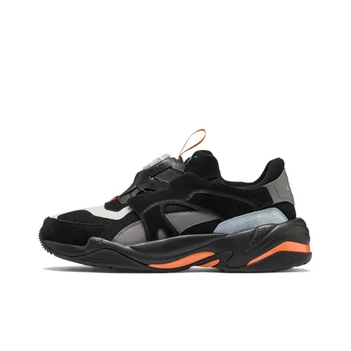 PUMA Thunder Casual Shoes Unisex Low-Top Black/White/Orange