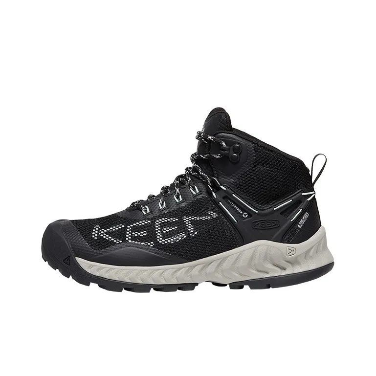 KEEN NXIS EVO MID WP Mid Top Hiking Shoes, Outdoor Shoes Women's Black-0