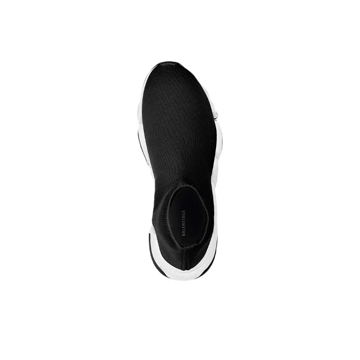 Balenciaga Speed 2 Trainer Knit 'Black White'-3