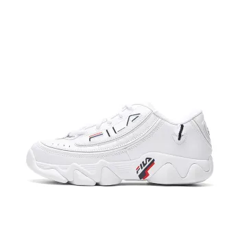 FILA Over Drive 97 Slip Resistant, Abrasion Resistant Cushioning Low Top Casual Shoes Women's White