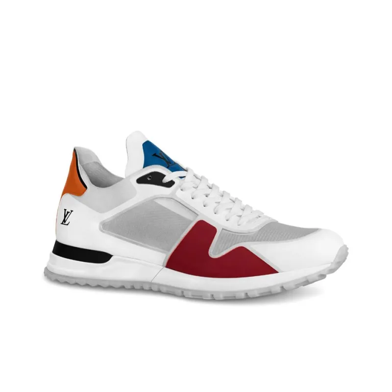 LOUIS VUITTON Run Away Wear-resistant And Lightweight Low-Top Casual Shoes Men's Red White-1