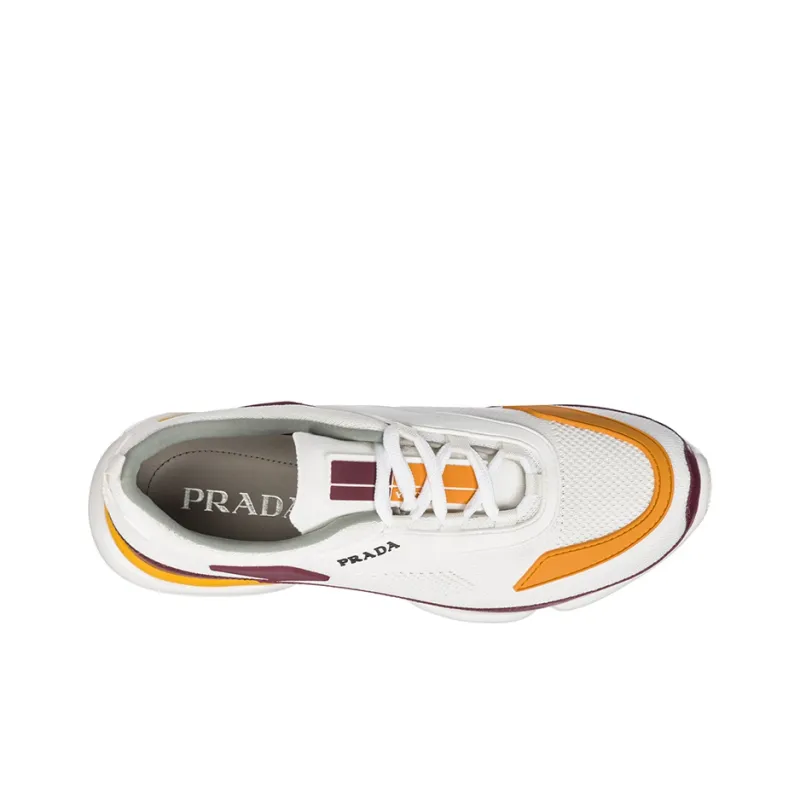 PRADA Cloudbust Thunder Cushioning Anti-Slip Wear-Resistant Breathability Low-Top Casual Shoes Men's White-4