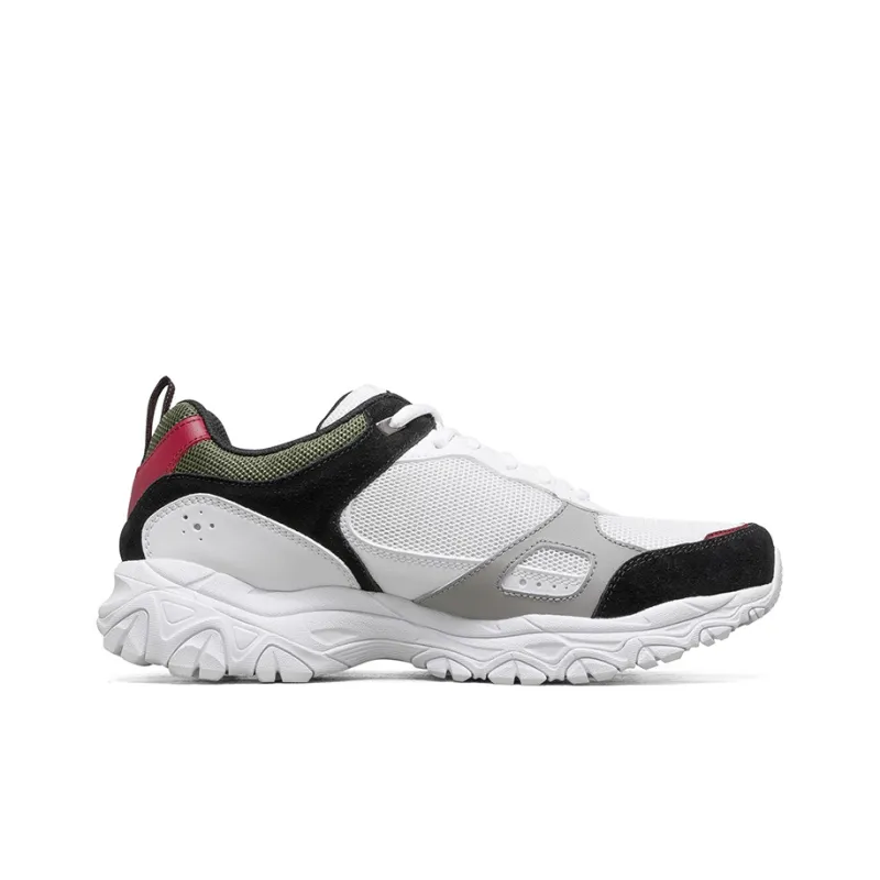 Skechers After Burn Low-Top Casual Shoes Men's White Blue Red-1