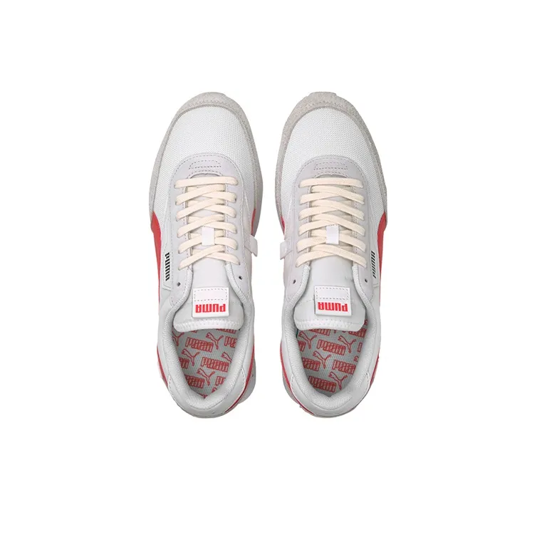 PUMA Future Rider Vintage White Poppy Red-2