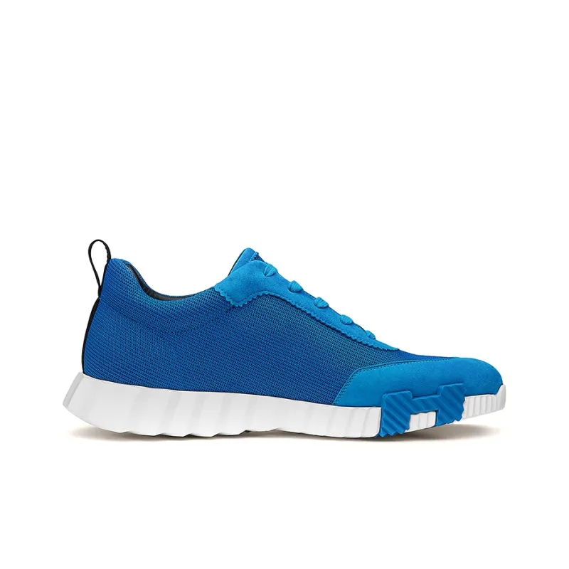HERMES Bouncing Low-Top Casual Shoes Men's Electric Blue-1
