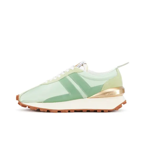 Lanvin Bumpr Casual Shoes Women's Low-Top Light Green