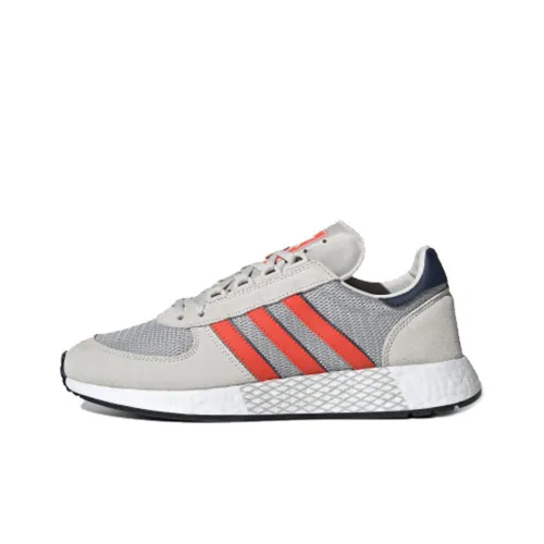 Adidas Originals MARATHON TECH Casual Shoes Men Low-Top Ash Gray/Orange/Navy Blue