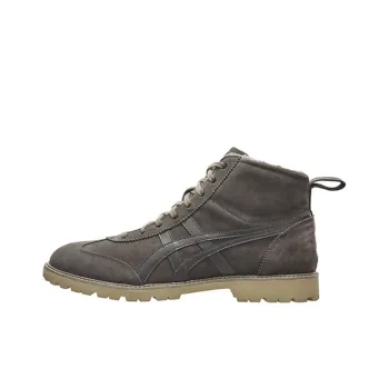 Onitsuka Tiger Rinkan Non-slip Lightweight High-Top Casual Shoes Unisex Dark Brown