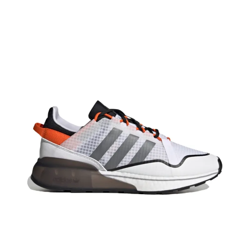 Adidas Zx 2K Boost Pure White Grey Orange-1
