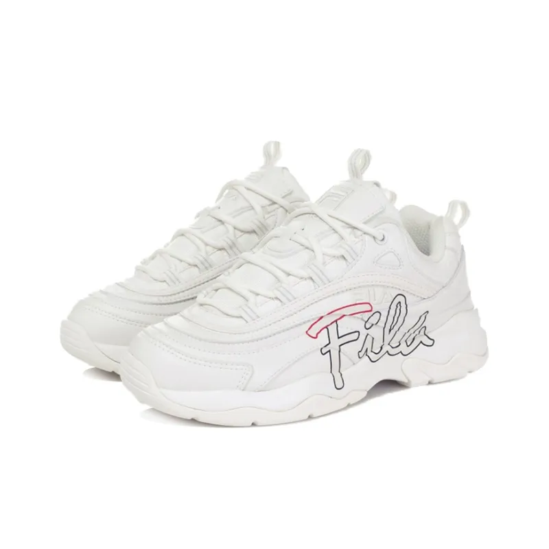 FILA Ray Cushioning, Slip Resistant, Abrasion Resistant, Breathable Low Top Casual Shoes Men's Ecru-2