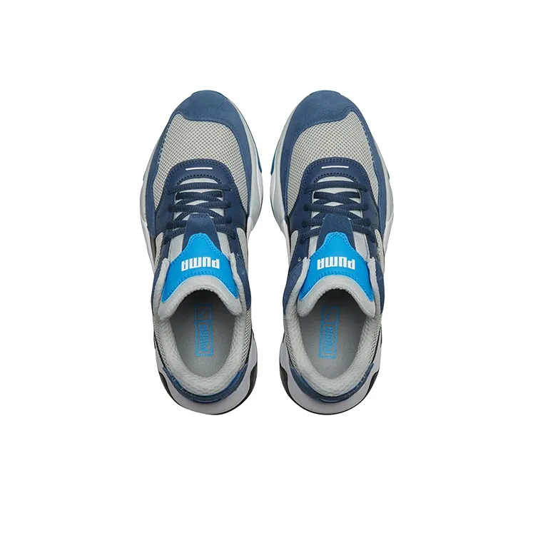 PUMA Storm Stitching 'Gray Dark Blue White'-3