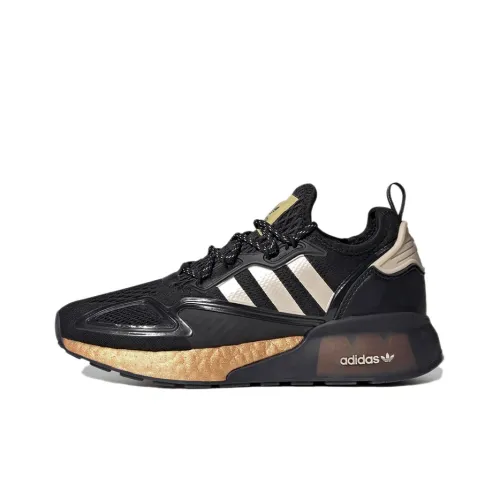 Adidas ZX 2K Boost Black Gold Metallic Women's