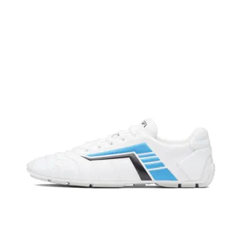 PRADA Anti Slip And Wear Resistant Breathable Low Top Casual Shoes Men's White