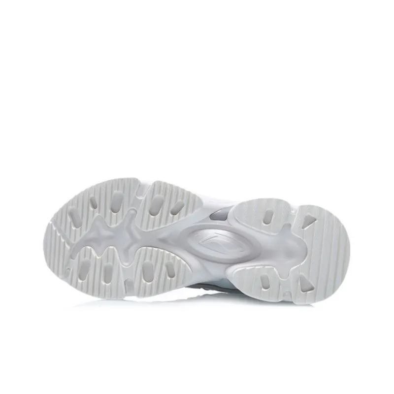 LiNing Nebula M1 Cushioning Low Top Sports Casual Shoes Women's White Gray-6