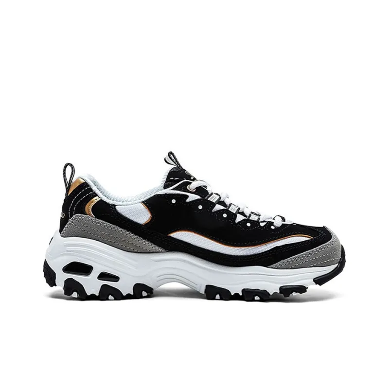 Skechers D'Lites Running Shoes Black/White Women's-1